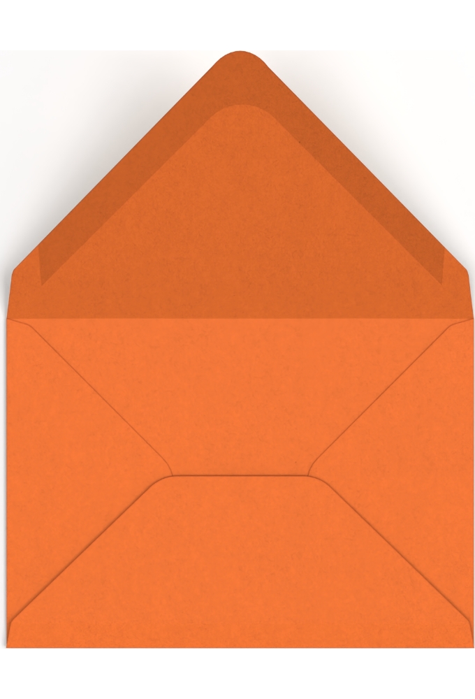 Gekleurde Enveloppen Colour Oranje Gegomd 11.4x16.2cm 100stuks