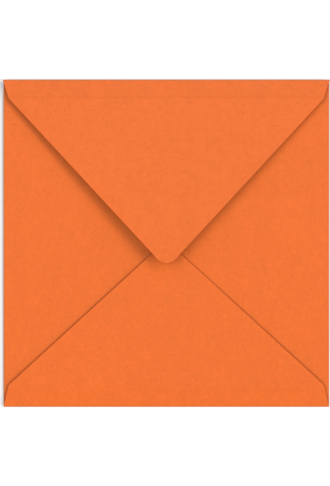 Gekleurde Enveloppen Colour Oranje Gegomd 15.5x15.5cm 100stuks