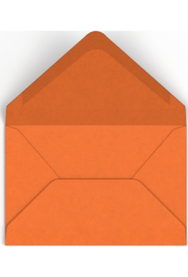 Gekleurde Enveloppen Colour Oranje Gegomd 6.2x9.4cm 200stuks