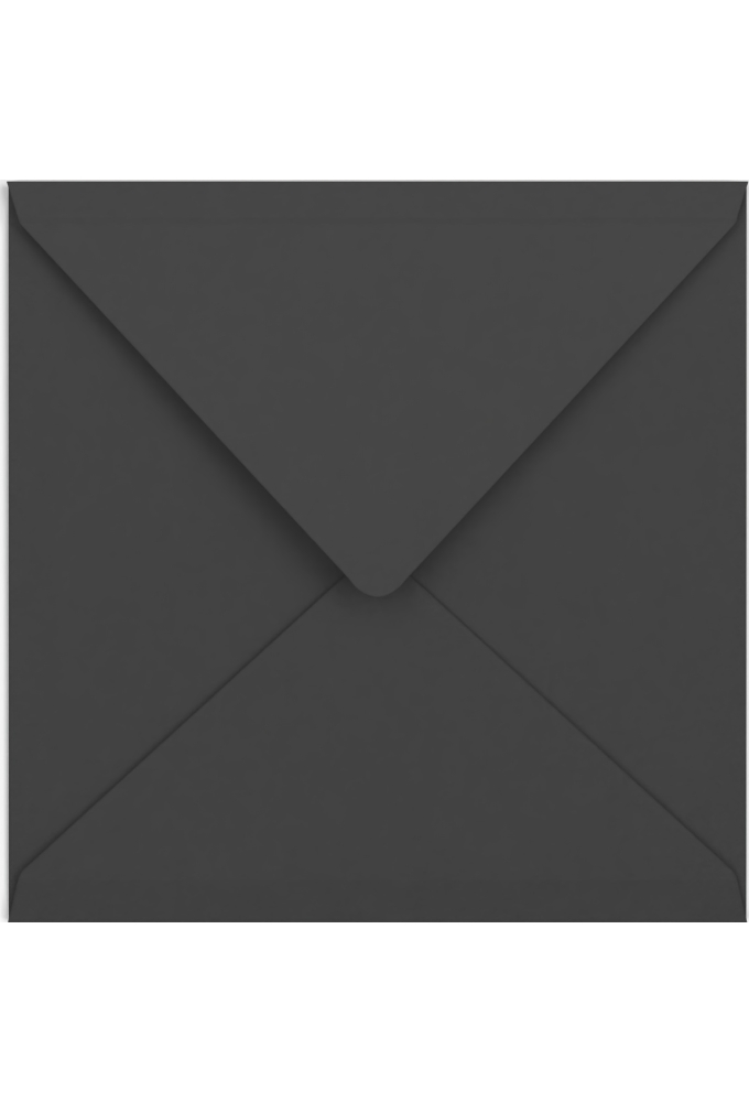 Gekleurde Enveloppen Colour Zwart Gegomd 15.5x15.5cm 100stuks