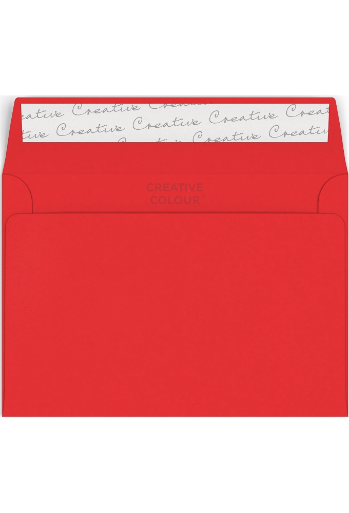 Gekleurde Enveloppen Creative 120gram Rood 11.4x16.2cm 50 stuks