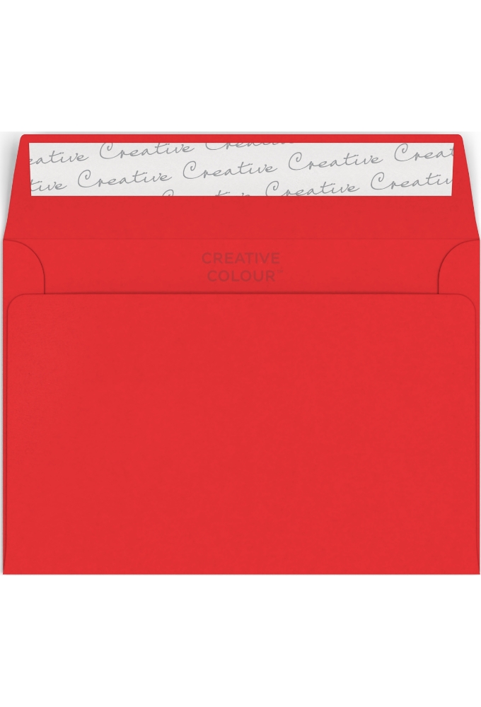 Gekleurde Enveloppen Creative 120gram Rood 11.4x16.2cm 50 stuks