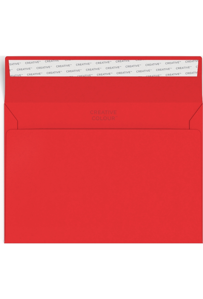 Gekleurde Enveloppen Creative 120gram Rood 16.2x22.9cm 50 stuks