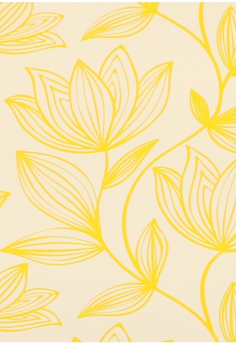 AKTIE Cadeaufolie Dubbelzijdig Geel & Flower Geel & Wit 70cm x 50meter AKTIE Cadeaufolie Dubbelzijdig Geel & Flower Geel & Wit 70cm x 50meter