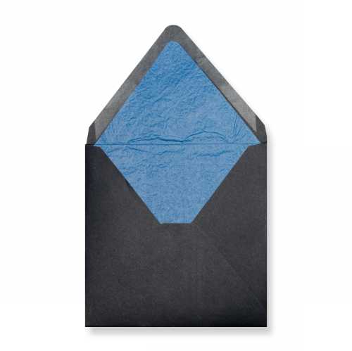 Luxe Enveloppen Dinant Zwart & Blauw 16x16cm 100stuks