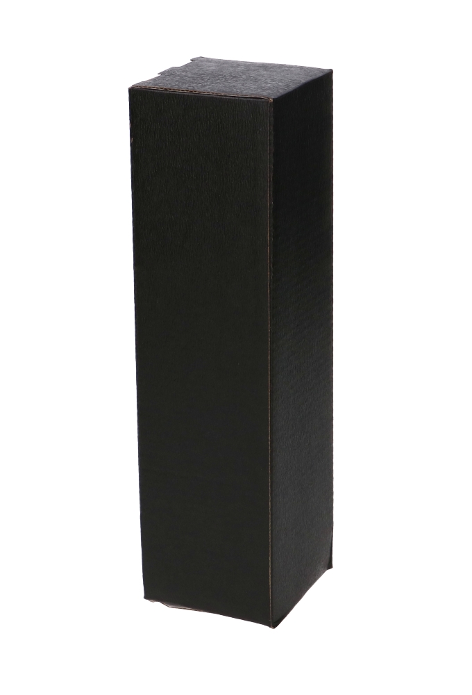 Bierverpakking Zwart voor 1 flesje Bier 6.5x6.5x24.4cm FSC® 50stuks Bierverpakking Zwart voor 1 flesje Bier 6.5x6.5x24.4cm FSC® 50stuks