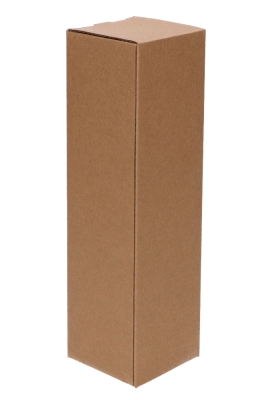 Bierverpakking Kraft Voor 1 flesje Bier 6.5x6.5x24.4cm FSC® 50stuks Bierverpakking Kraft Voor 1 flesje Bier 6.5x6.5x24.4cm FSC® 50stuks