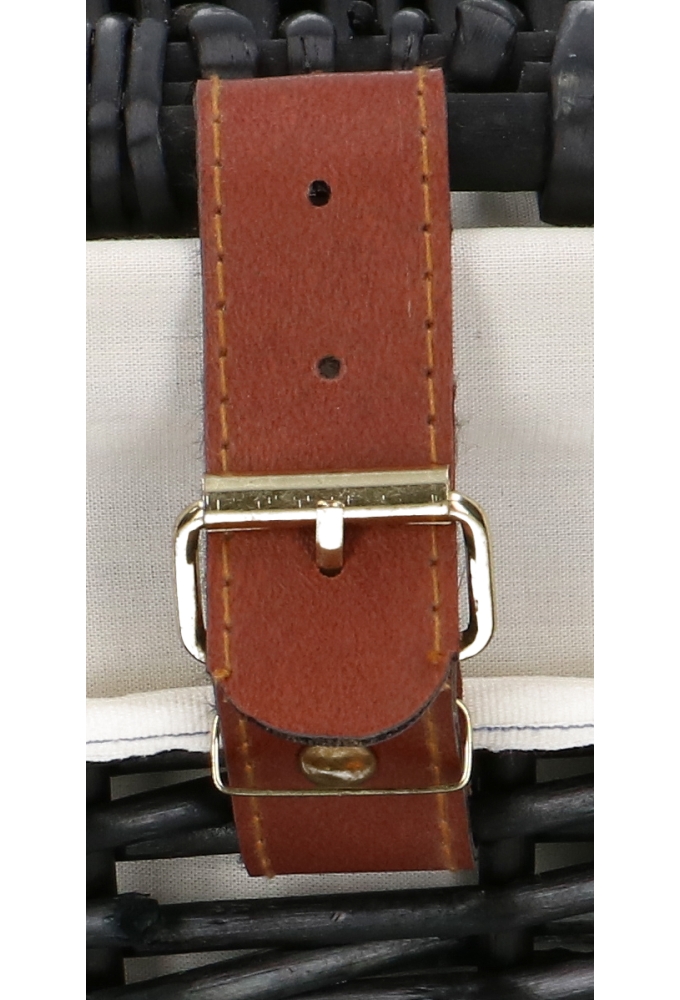 Rietenmanden zwart gevoerd met deksel en handvatten 35x35x25cm 2stuks