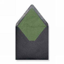 Luxe Enveloppen Dinant Zwart & Groen 16x16cm 100stuks