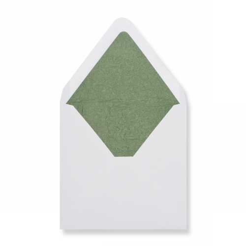 Luxe Enveloppen Dinant Wit & Groen 16x16cm 100stuks