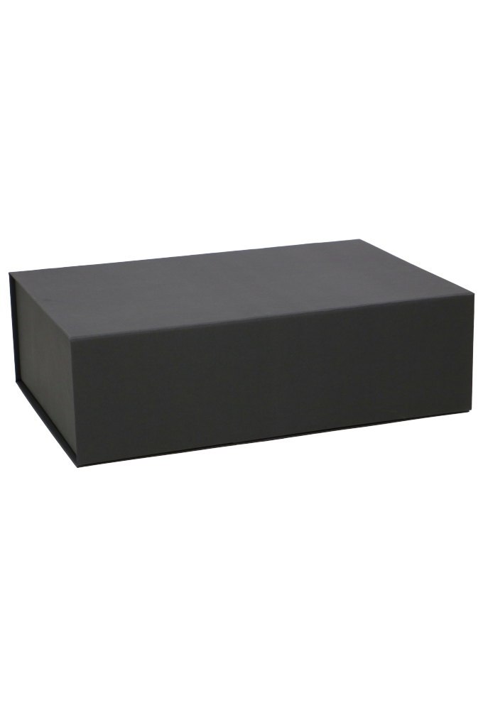 Luxe Klep Geschenkdozen Zwart Mat Vancouver 33.3x21.3x10cm 1200gr 25st