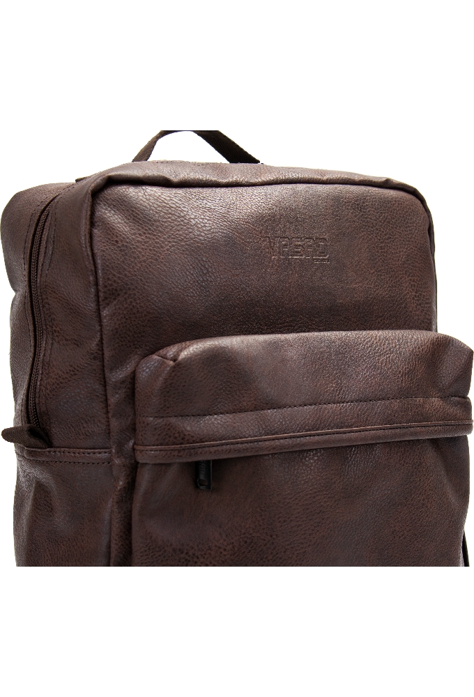 Draagtas Classic Backpack Bruin 27x12.5x40cm Kunstleer 10stuks