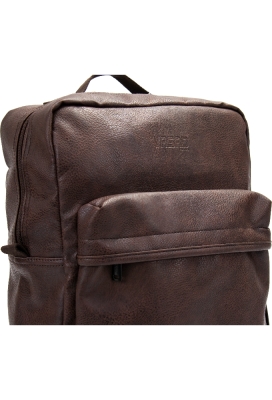 Draagtas Classic Backpack Bruin 27x12.5x40cm Kunstleer 10stuks