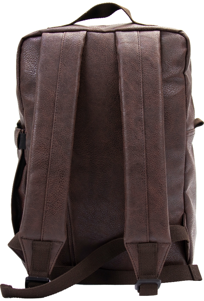 Draagtas Classic Backpack Bruin 27x12.5x40cm Kunstleer 10stuks