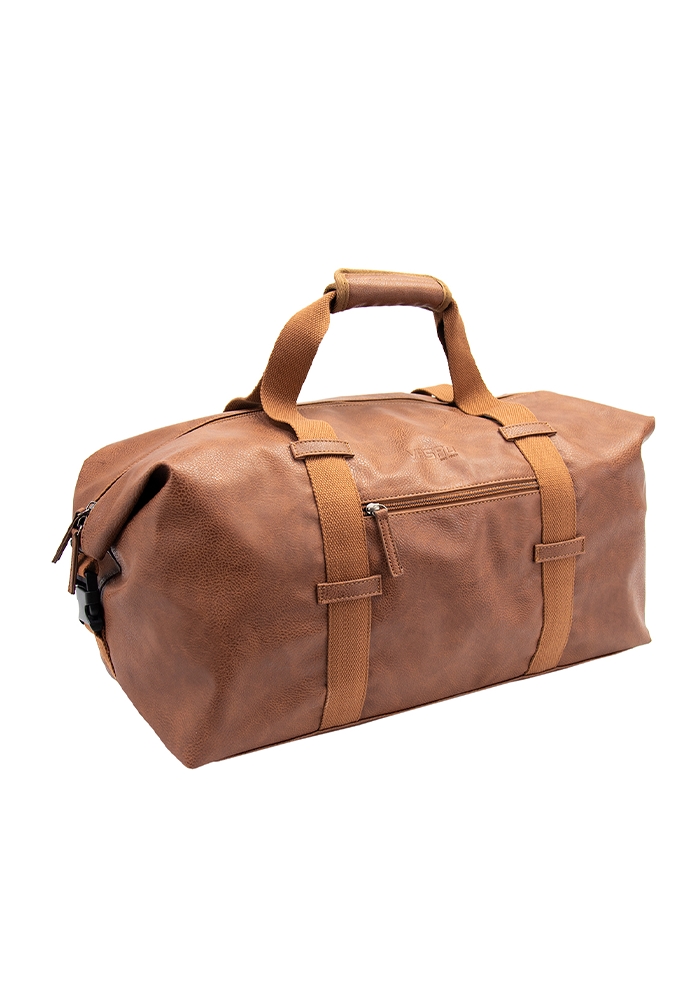 Draagtas Classic Duffel Cognac 27x12.5x40cm Kunstleer 10stuks