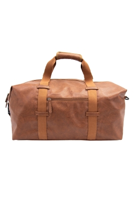 Draagtas Classic Duffel Cognac 27x12.5x40cm Kunstleer 10stuks