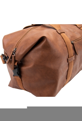 Draagtas Classic Duffel Cognac 27x12.5x40cm Kunstleer 10stuks