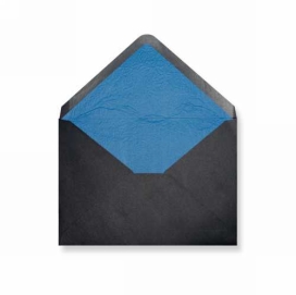 Luxe Enveloppen Dinant Zwart & Blauw 16.2x22.9cm 100stuks