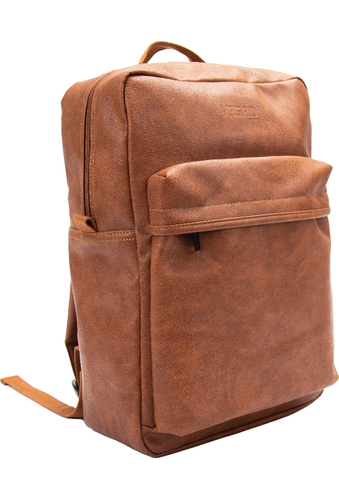 Draagtas Classic Backpack Cognac 27x12.5x40cm Kunstleer 10stuks