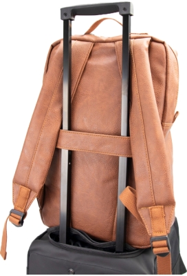 Draagtas Classic Backpack Cognac 27x12.5x40cm Kunstleer 10stuks