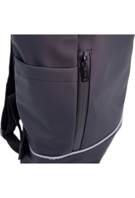 Draagtas Style Rolltop Backpack Zwart 28x12x54cm PU Dull & RPET 10st