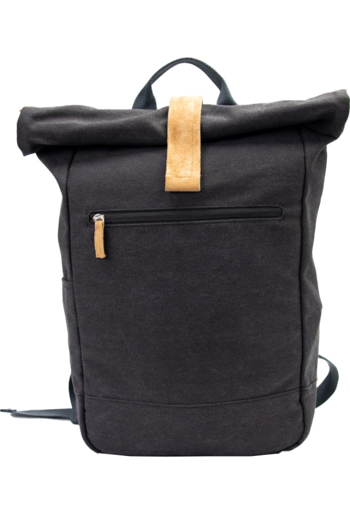 Draagtas Casual Backpack Zwart 26x14x56cm Canvas & RPET 10stuks