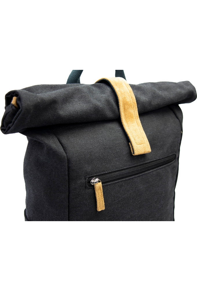 Draagtas Casual Backpack Zwart 26x14x56cm Canvas & RPET 10stuks