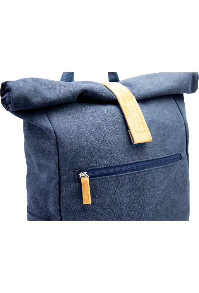 Draagtas Casual Backpack Navy 26x14x56cm Canvas & RPET 10stuks