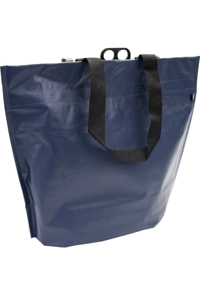 Draagtas Re-Cycle Shopper Navy neutraal 45x16.5x38.5cm 10stuks