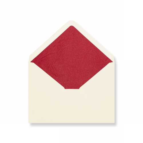 Luxe Enveloppen Dinant Creme & Rood 16.2x22.9cm 100stuks