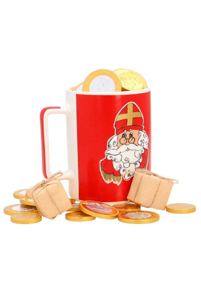 Mok Sinterklaas Liefs Van De Sint 8x11cm 12stuks