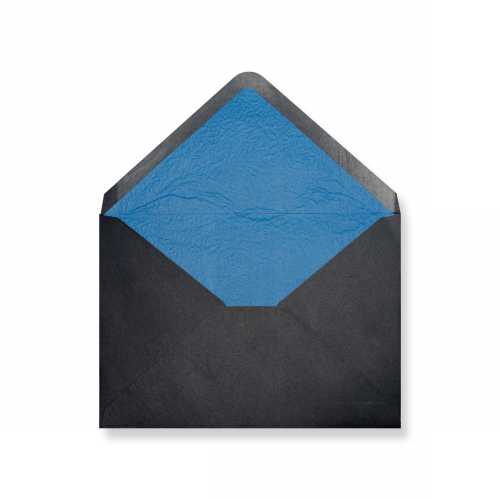 Luxe Enveloppen Dinant Zwart & Blauw 11.4x16.2cm 100stuks