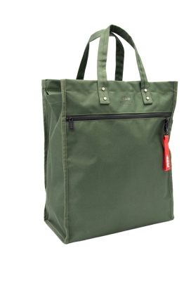 Draagtas Shopper Olijfgroen 36x18x42cm RPET 10stuks