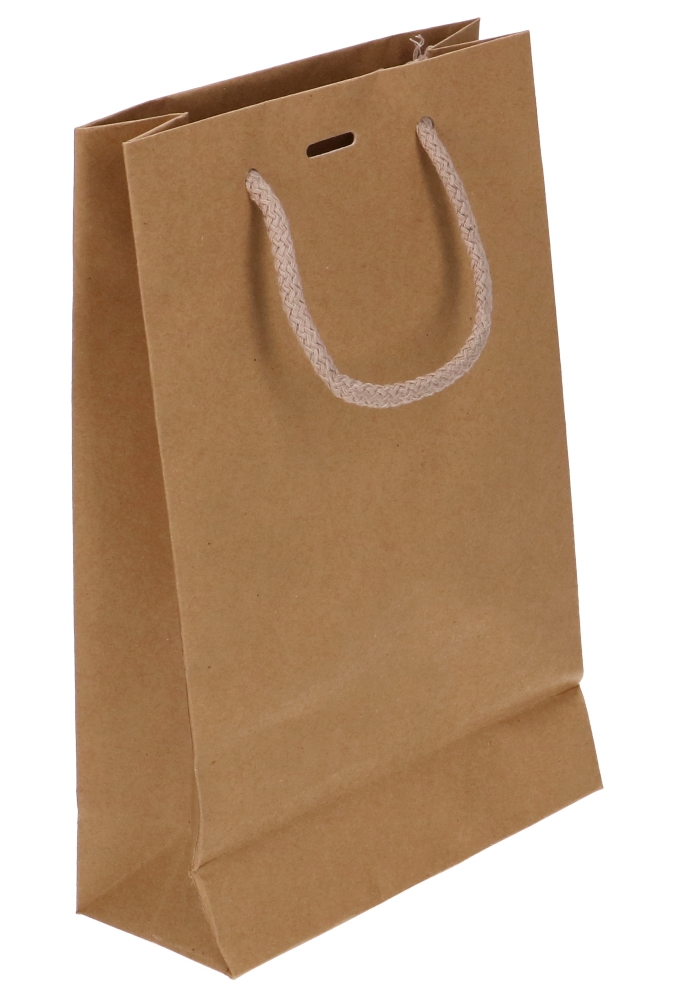 Kadotasjes Noli Kraft Met Koord & Lintgleuf 16x7x25cm 10stuks