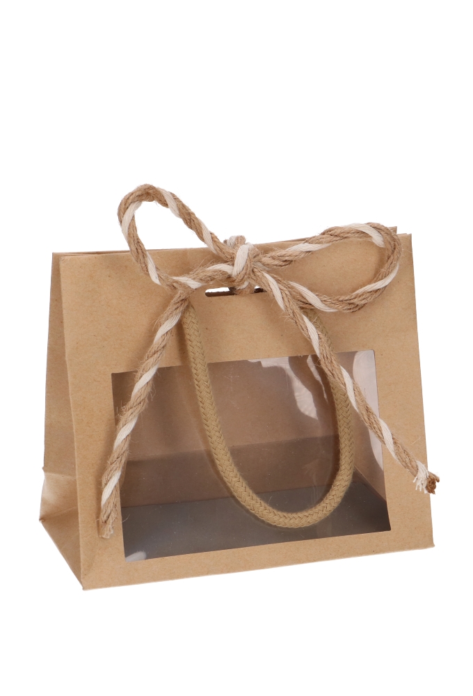 Kadotasjes Lenno LUXE Koord Venster Lintgleuf 16x8x14cm 10stuks