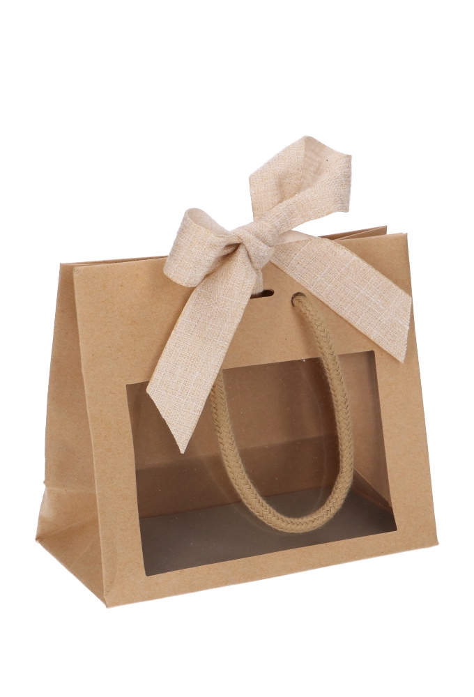 Kadotasjes Lenno LUXE Koord Venster Lintgleuf 16x8x14cm 10stuks