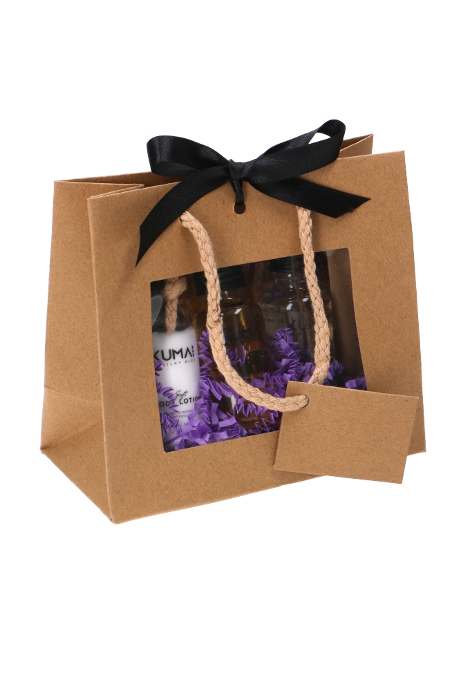 Kadotasjes Lenno Koord Venster & Lintgleuf 24x14x19.5cm 12stuks