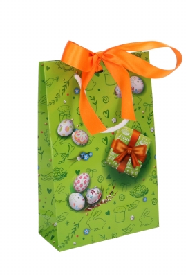 Paastasjes Happy Easter Bunny Met Lint Gleuf 16x7x25cm 10stuks