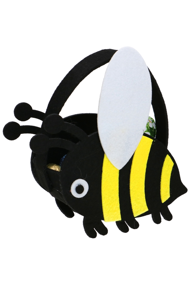 Kadotasje Bee Happy Hengsels 11x7x9cm 6stuks