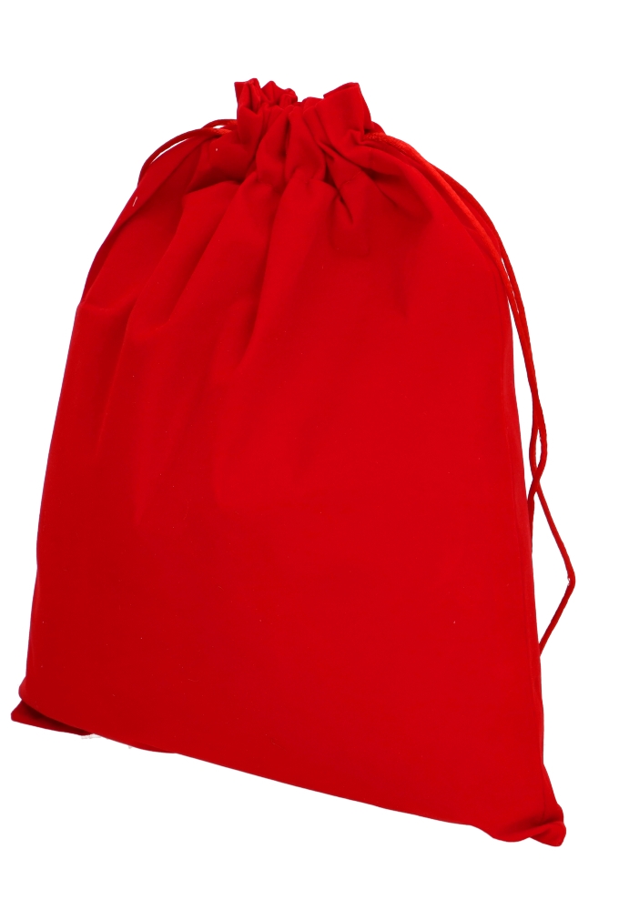 Luxe Stoffen Kerstzakjes Rood Merry Christmas 25x32cm 7stuks Luxe Stoffen Kerstzakjes Rood Merry Christmas 25x32cm 7stuks