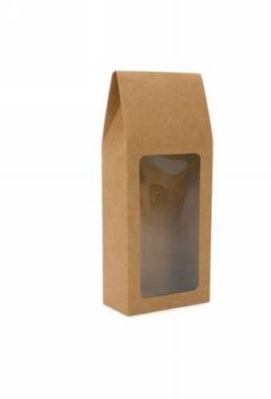 Cadeaudoosjes Kura Kraft Met Venster 9x4.5x21.5cm 25stuks