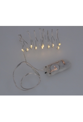 Decoratie Led verlichting 2 meter met 20 lampjes & Batterij