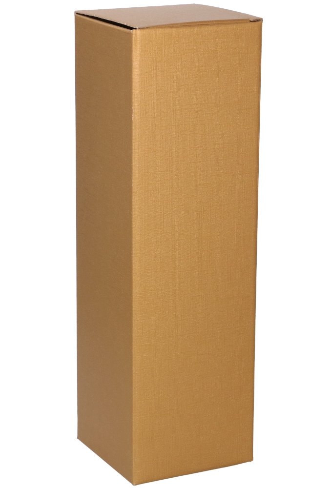 Wijndozen Ferro Champagne Goud voor 1 fles 10x10x34cm 50stuks