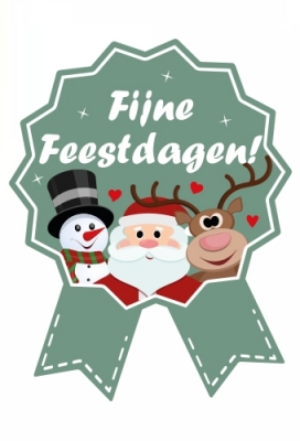 Etiketten Cadeauzegel Kerst Fijne Feestdagen Groen 4x5cm 500stuks Etiketten Cadeauzegel Kerst Fijne Feestdagen Groen 4x5cm 500stuks