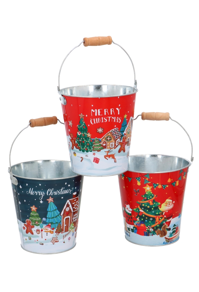 Zinken Emmertjes Merry Christmas 3 Assorti 13x14cm 12 stuks 