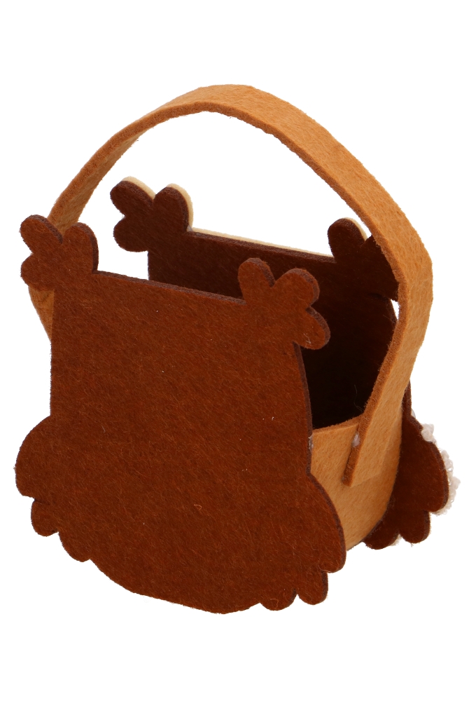 Geschenktasje Uiltje Vilt Met Hengsels 11x6.5x16cm 1stuks