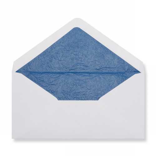 Luxe Enveloppen Dinant Wit & Blauw 11x22cm 100stuks