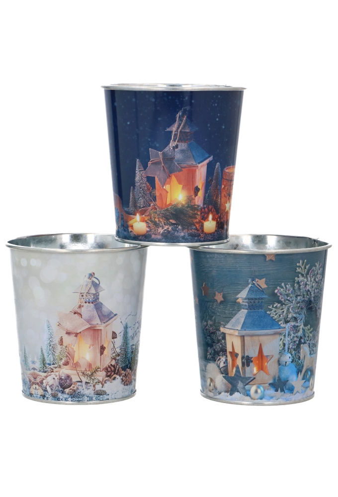 Zinken Emmertjes Christmas Night Candle 3 Assorti 9x10cm 12 stuks