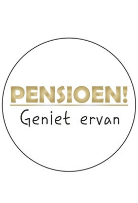 Etiketten Pensioen Goud 3.5cm 250stuks