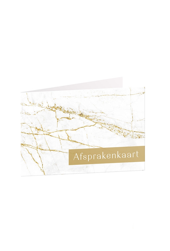 Afsprakenkaartjes New york Gold marble 17.5x5cm 50stuks